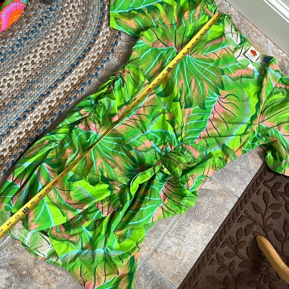 Farm Rio Puff Sleeve Mini Dress Size XL NWT - Picture 9 of 13